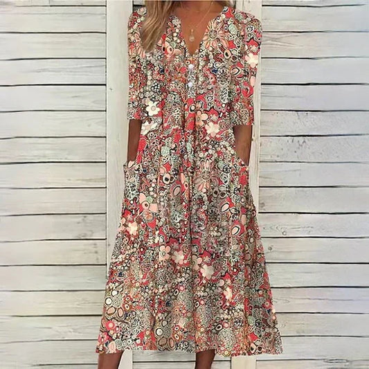 Deslumbra | Vestido midi floral Hannah