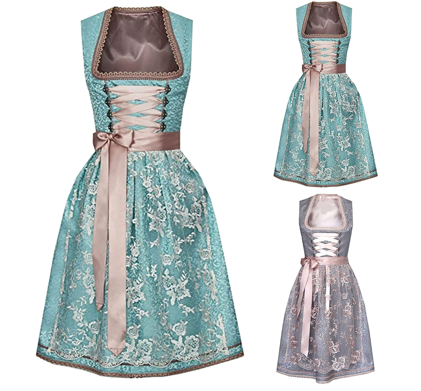 Out-Shine | Short-Sleeved Dirndl Costume For Oktoberfest