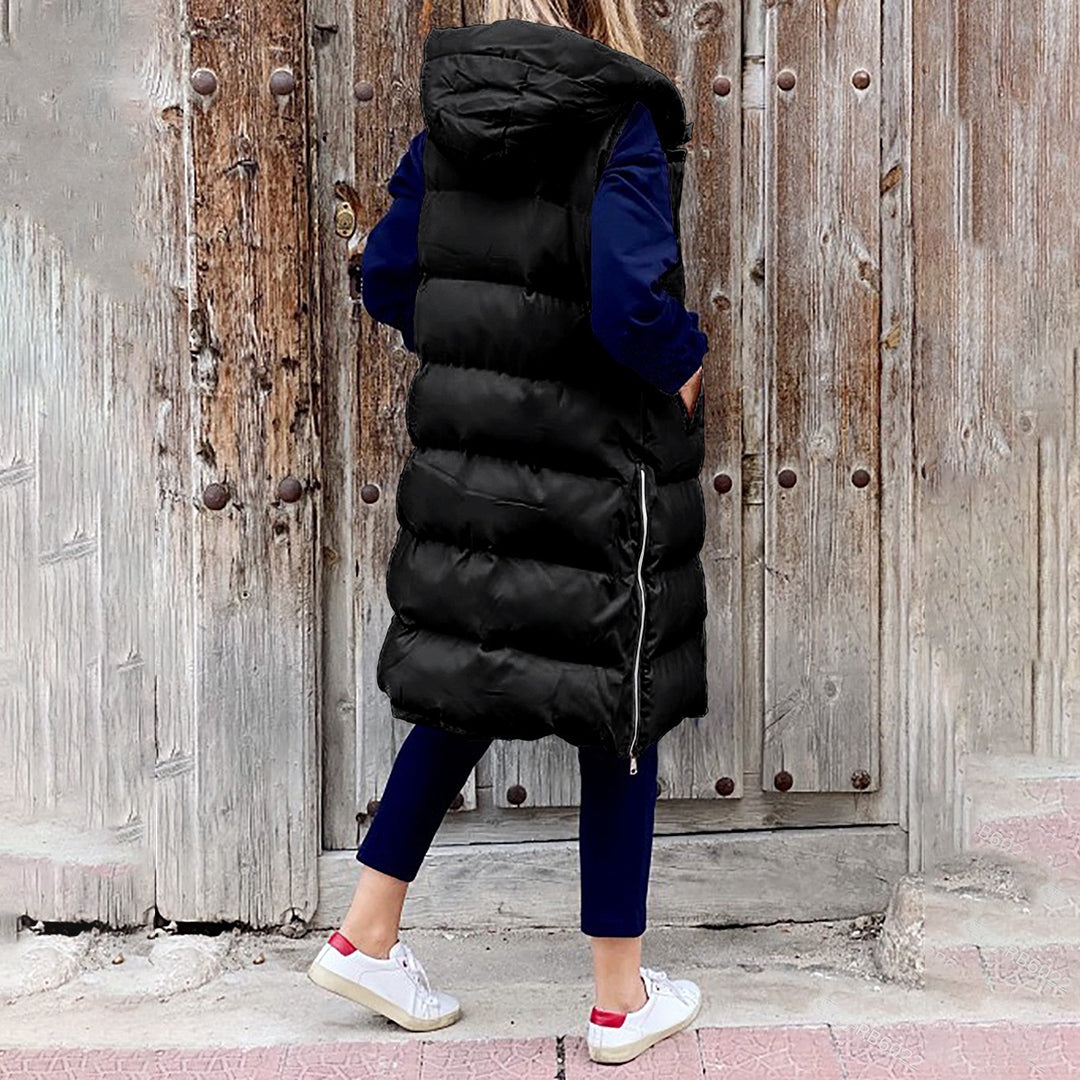 Out-Shine | Giorgi Long Winter Vest With Hood Cousin