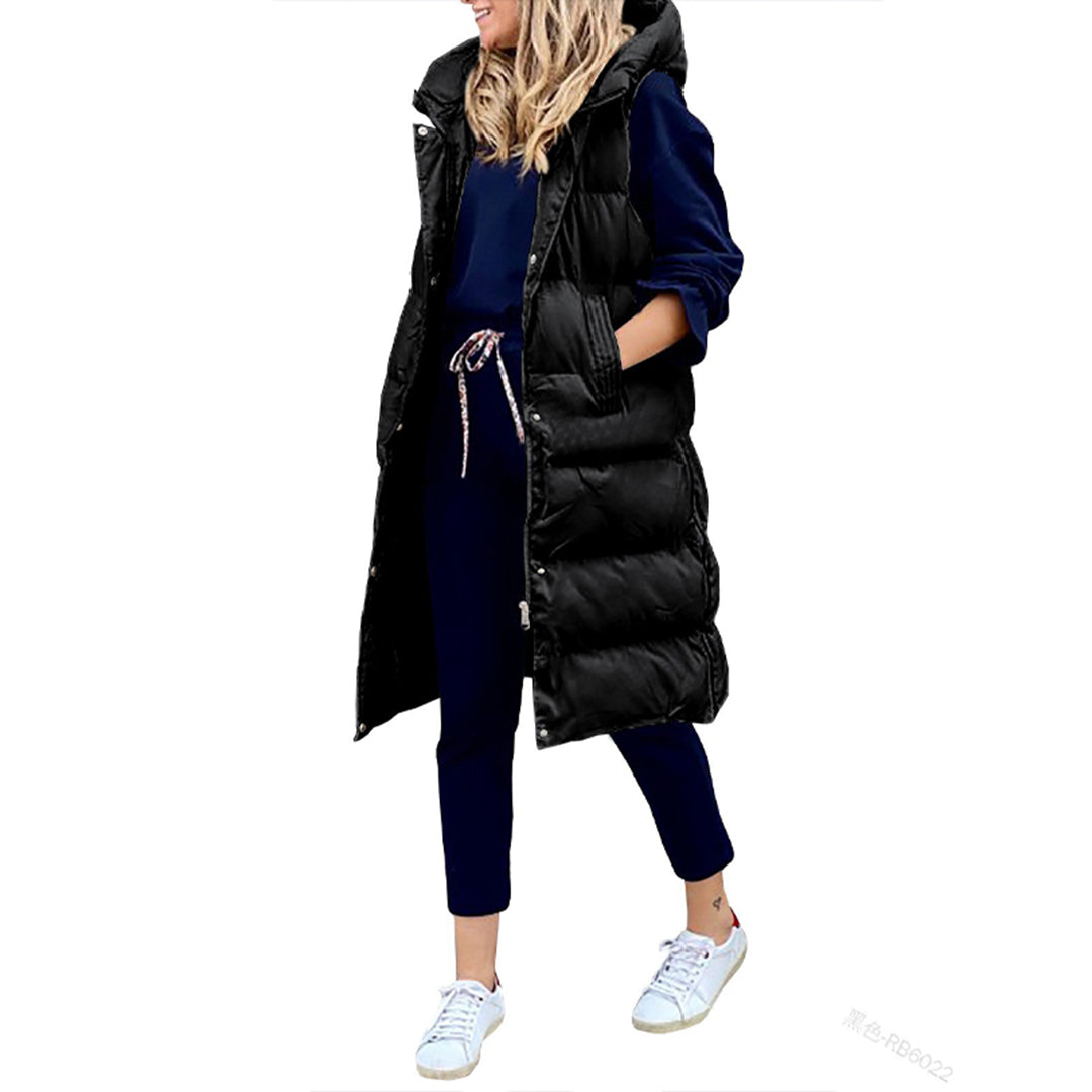 Out-Shine | Giorgi Long Winter Vest With Hood Cousin