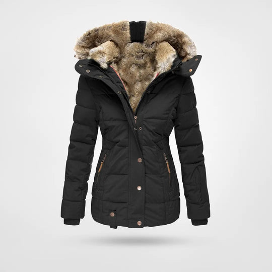 Out-Shine | Warm fashion winter jacket with lining and hood