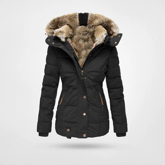 Out-Shine | Warm fashion winter jacket with lining and hood