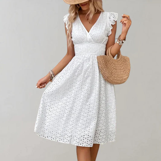 Out-Shine | Summer Dress With Ruffled Sleeves