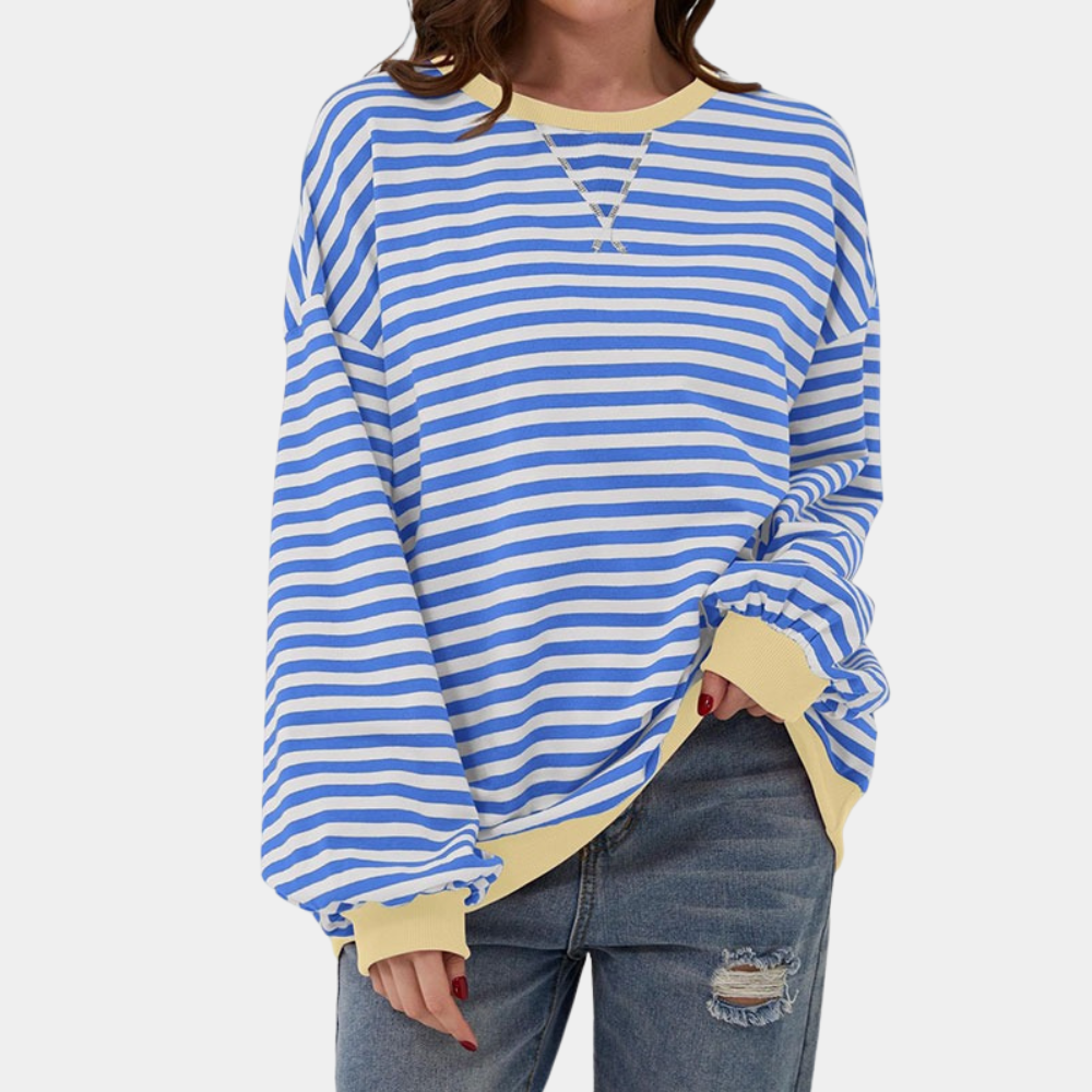 Out-Shine | Oversized And Striped Sweater for Women