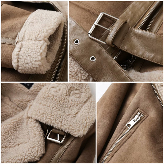 Out-Shine | Sleek Leather Moto Jacket