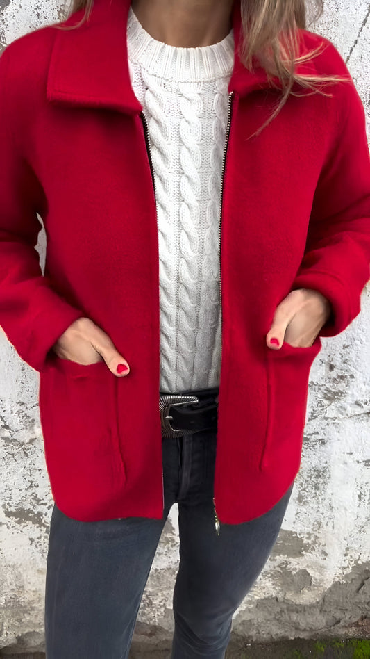 Out-Shine | Stylish Lapel Zipper Jacket