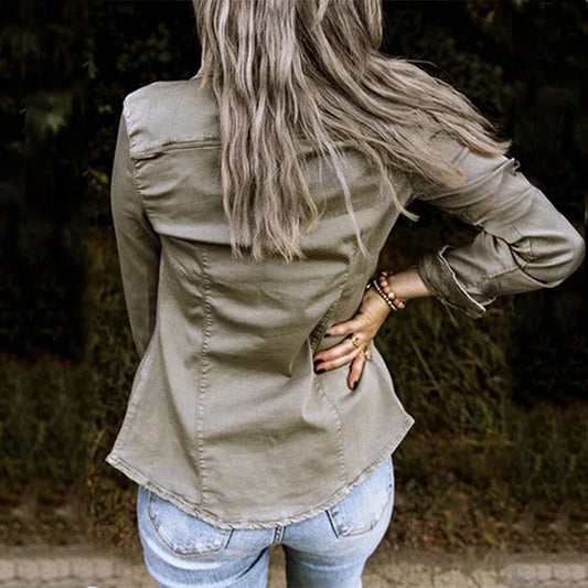 Out Shine | Fashionable Denim Jacket - Women's Denim Outfit for Every Occasion