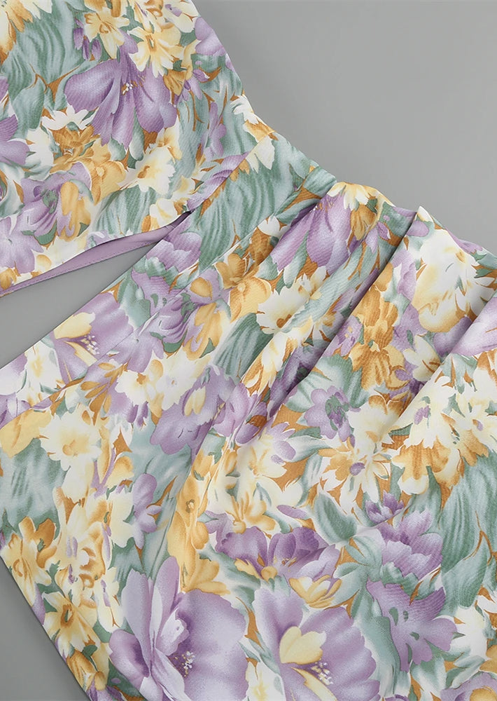 Out-Shine | Floral One-Sleeve Dress