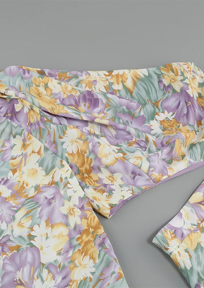 Out-Shine | Floral One-Sleeve Dress