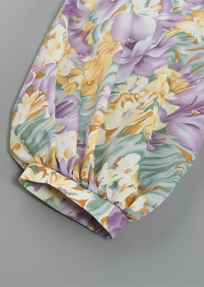 Out-Shine | Floral One-Sleeve Dress