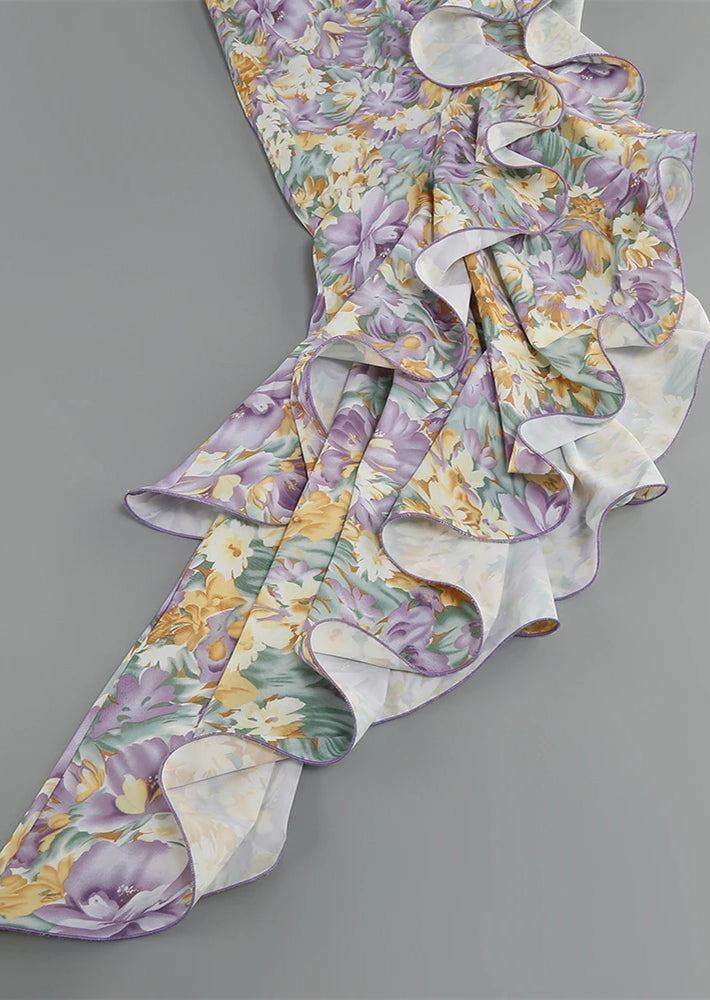 Out-Shine | Floral One-Sleeve Dress