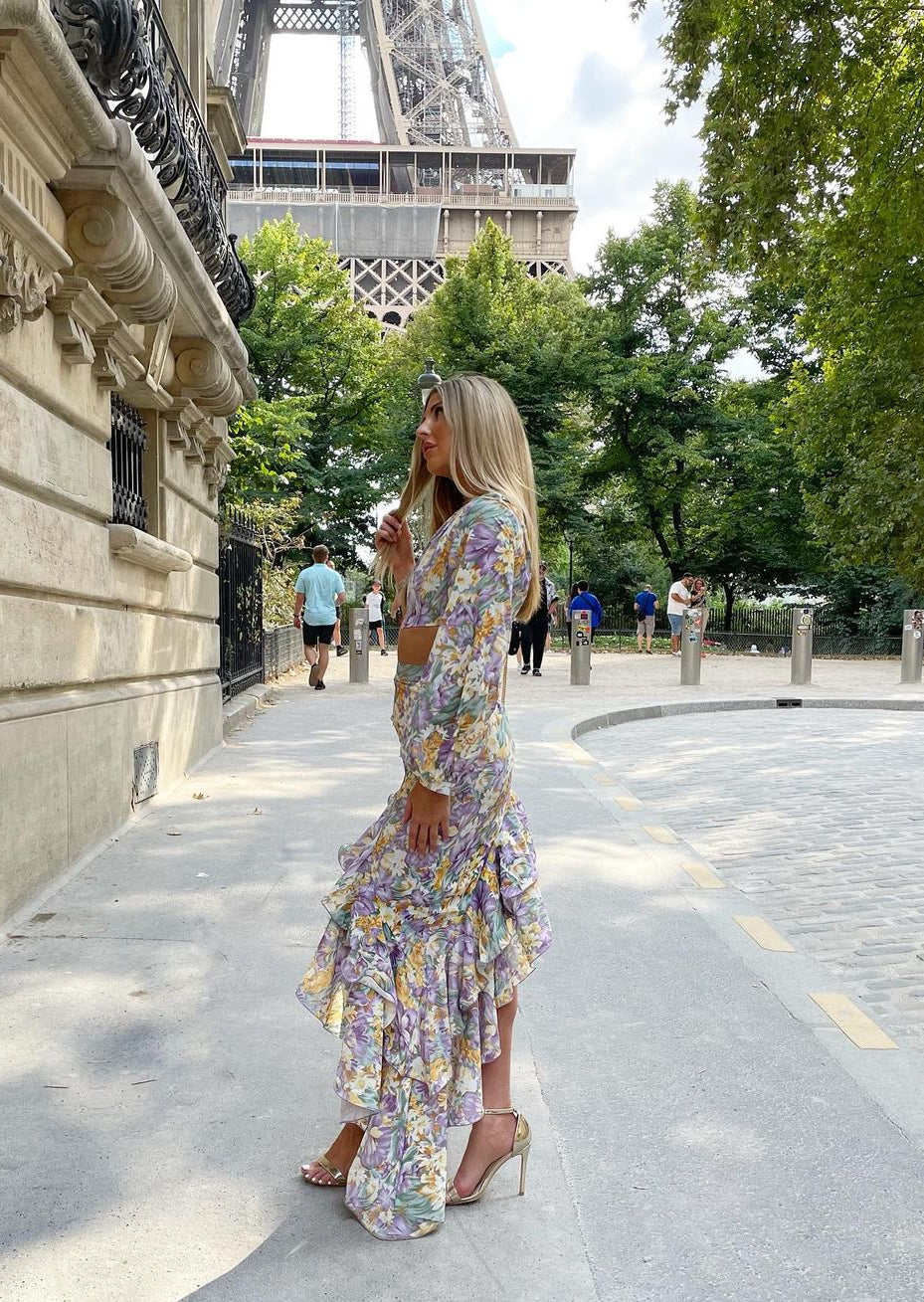 Out-Shine | Floral One-Sleeve Dress
