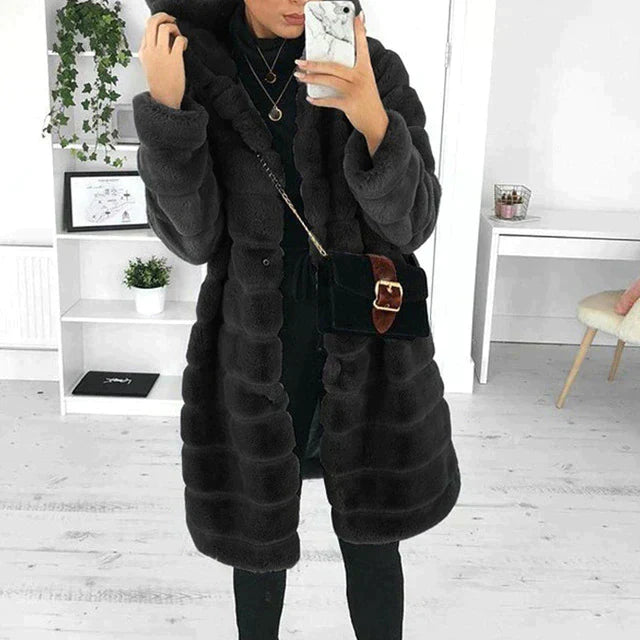 Out-Shine | Faux fur fluffy coat