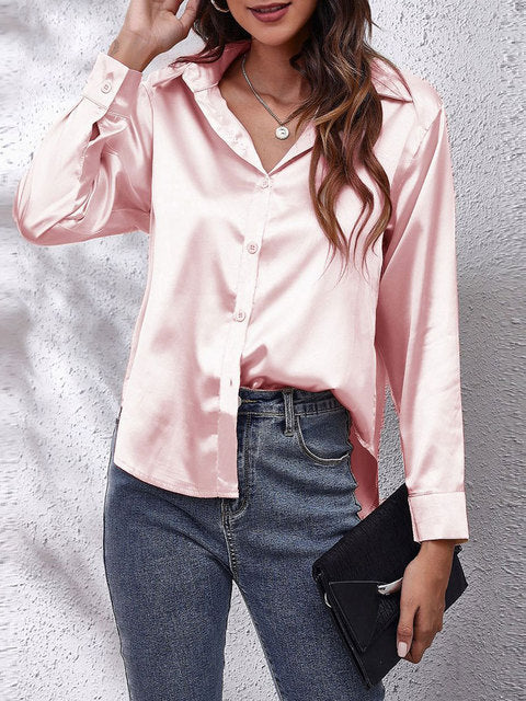 Out-Shine | Long Sleeve Silk Shirt