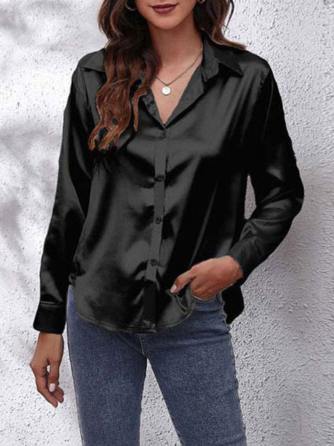 Out-Shine | Long Sleeve Silk Shirt
