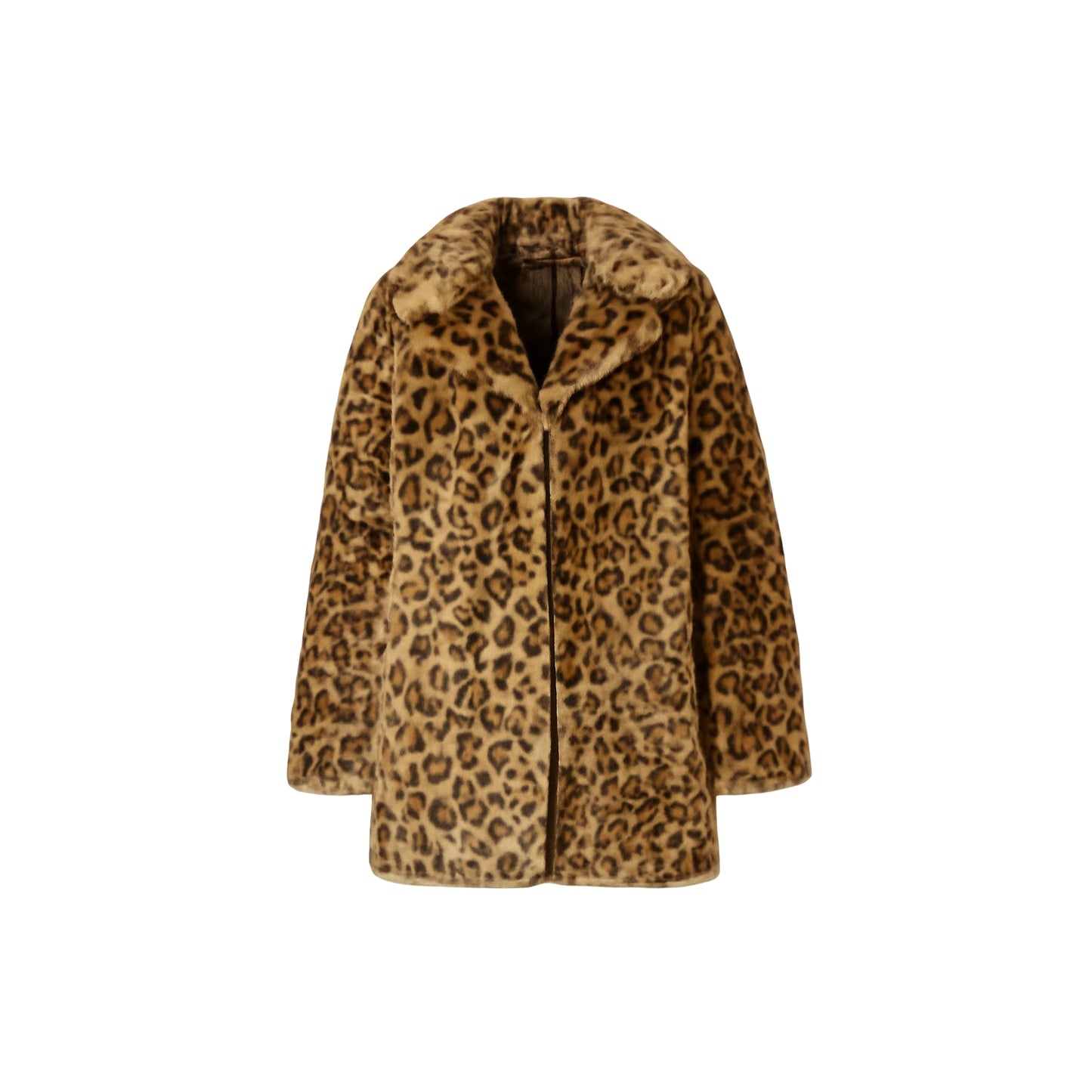 Out-Shine | Leopard pattern plush coat