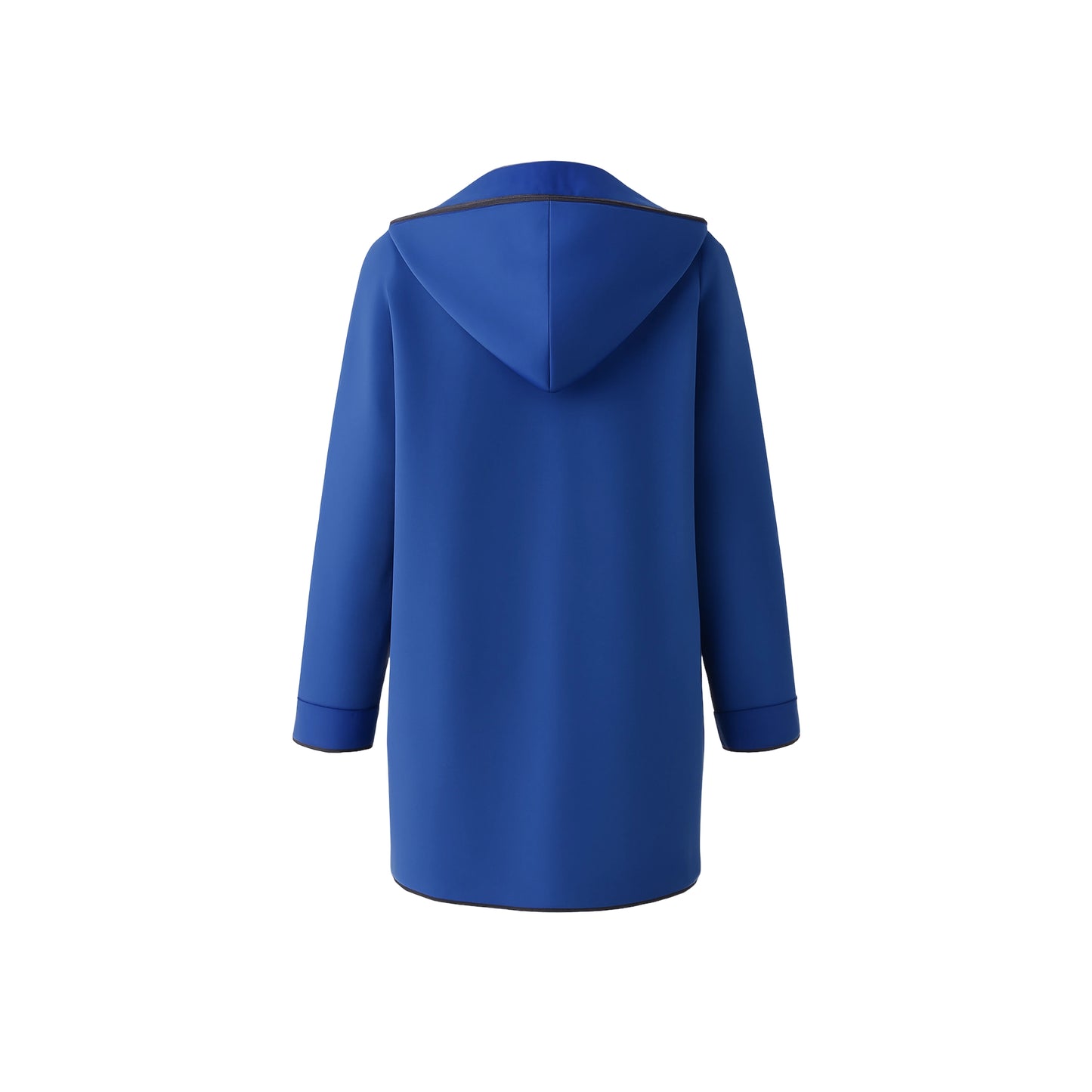 Out-Shine | Multi-colored Loose Hooded Wool Coat