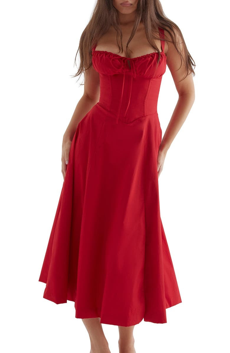 Out-Shine | Bustier dress with waist shaping