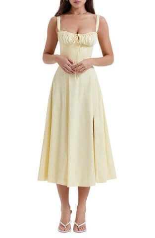 Out-Shine | Bustier dress with waist shaping
