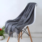Out-Shine | Black and warm cashmere scarf for women