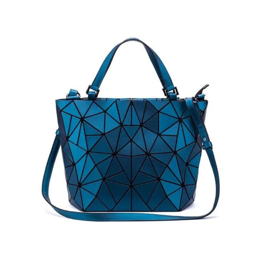 Out-Shine | Pocket Geometric Pattern Blue Functional for The Modern Woman