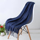 Out-Shine | Black and warm cashmere scarf for women