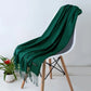 Out-Shine | Black and warm cashmere scarf for women