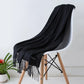 Out-Shine | Black and warm cashmere scarf for women