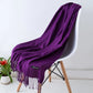 Out-Shine | Black and warm cashmere scarf for women