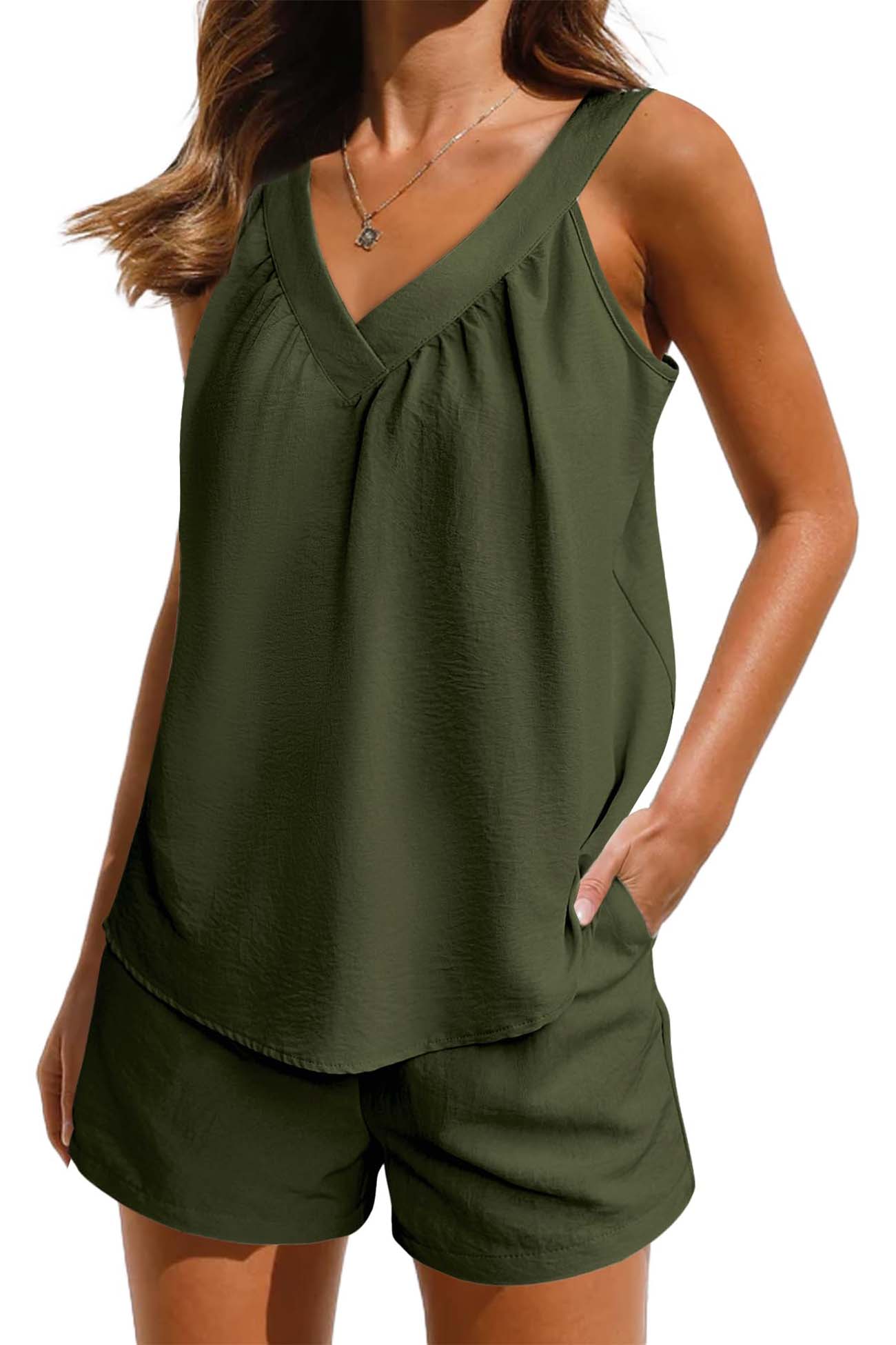 Out-Shine | Women's Casual Two-Piece Set Plain