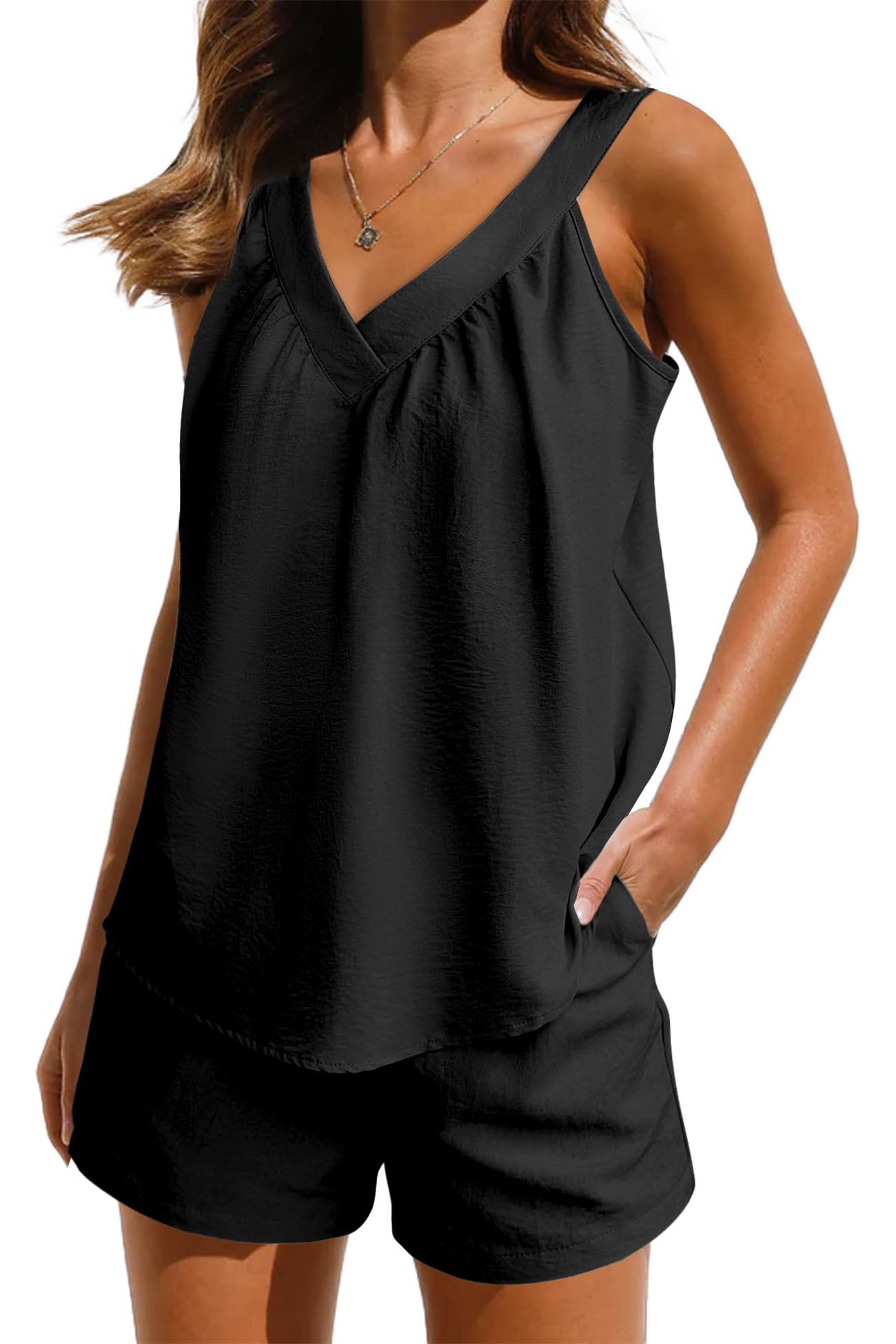 Out-Shine | Women's Casual Two-Piece Set Plain