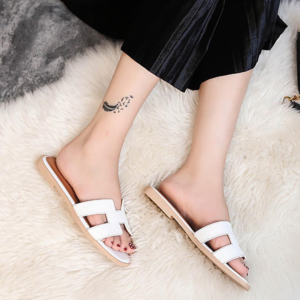 Out-Shine | Flat Leather Sandals
