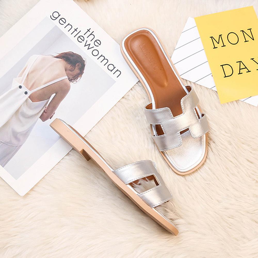 Out-Shine | Flat Leather Sandals