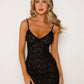 Out-Shine | Black Lace Dress With Floral Print