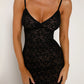 Out-Shine | Black Lace Dress With Floral Print