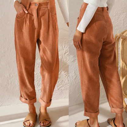 Out-Shine | Chic Corduroy Trousers Pants for Women
