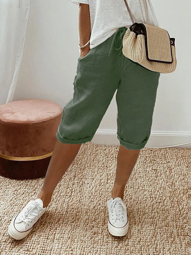 Out-Shine | Breathable Cotton Linen Women's Shorts
