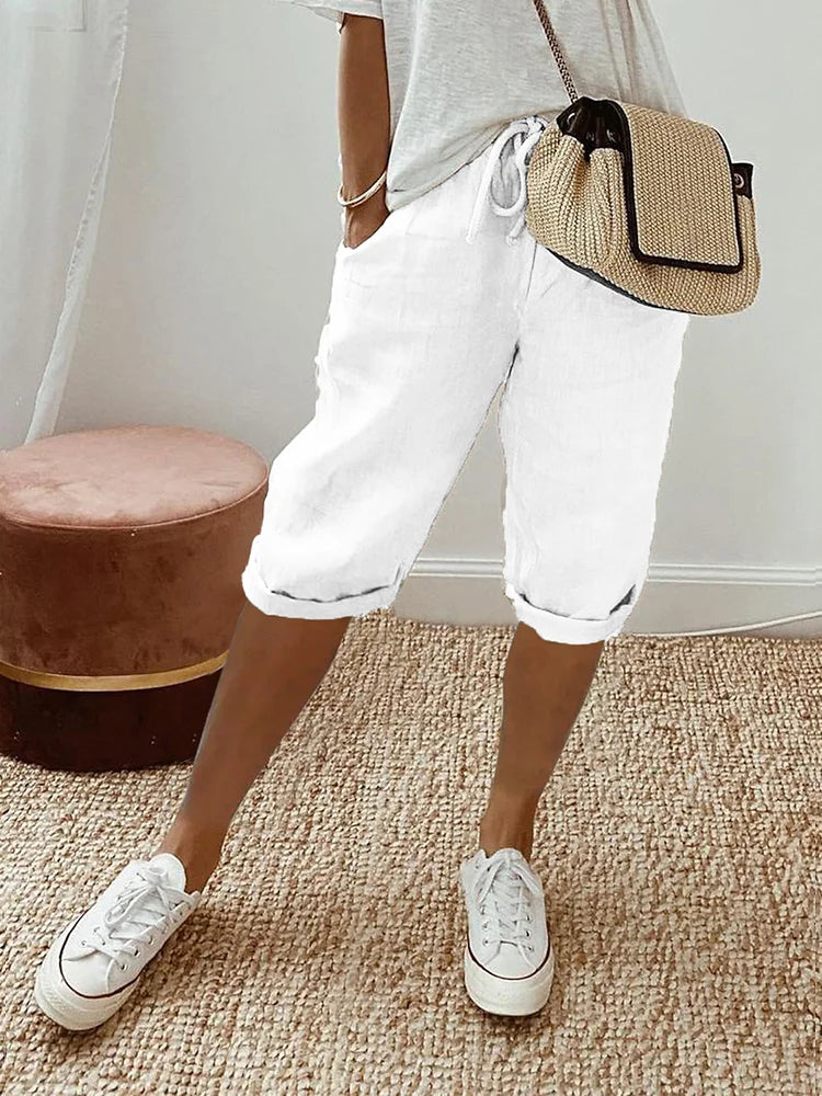 Out-Shine | Breathable Cotton Linen Women's Shorts