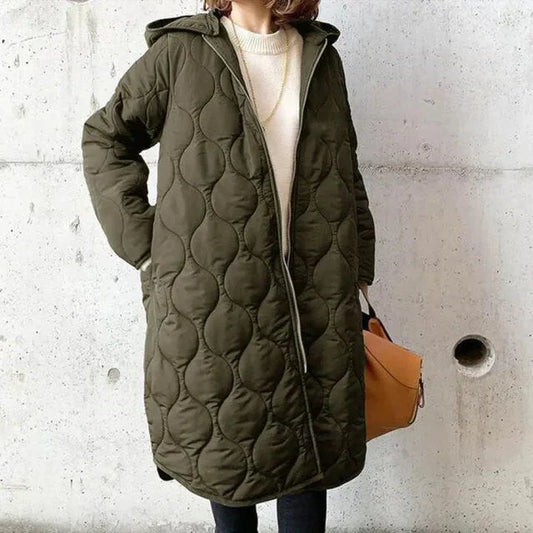 Out-Shine | Classic and Stylish Long Quilted Coat for Women
