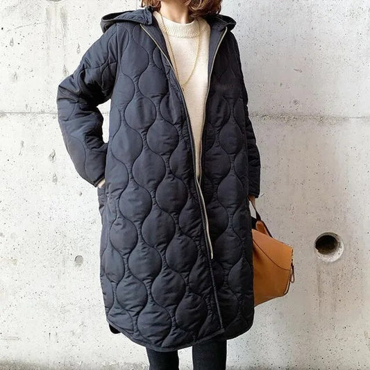 Out-Shine | Classic and Stylish Long Quilted Coat for Women
