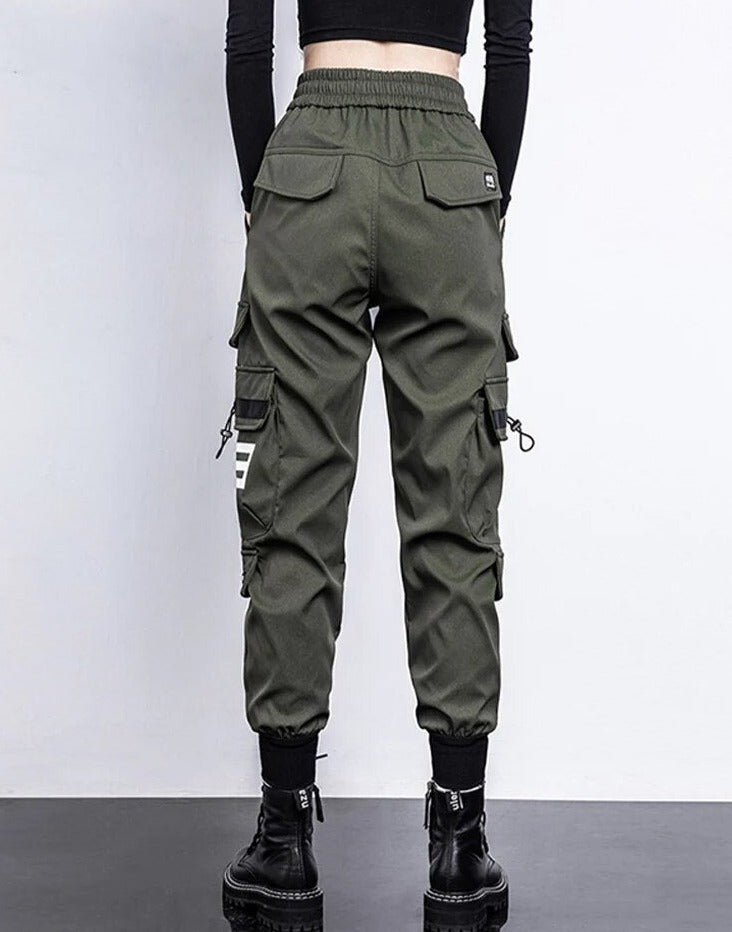 Out-Shine | Pants High-Waist Cargo Pants With Bags