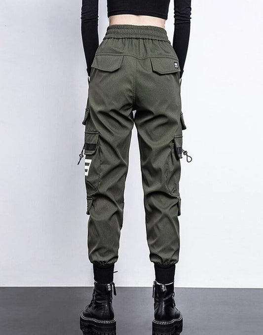 Out-Shine | Pants High-Waist Cargo Pants With Bags