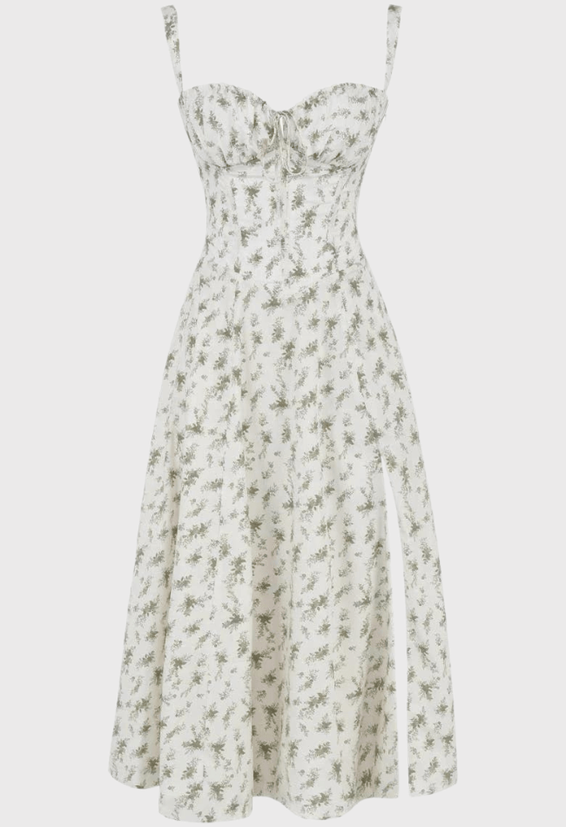 Out-Shine | Chic Midi Corset Sundress for Summer Elegance