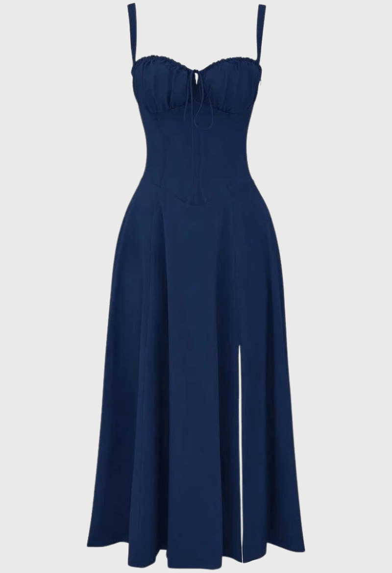Out-Shine | Chic Midi Corset Sundress for Summer Elegance