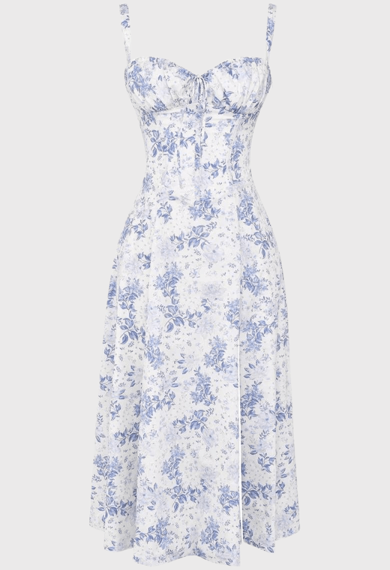Out-Shine | Chic Midi Corset Sundress for Summer Elegance