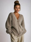 Out-Shine | Luxurious Cashmere Couture Cardigan with Fur Lining