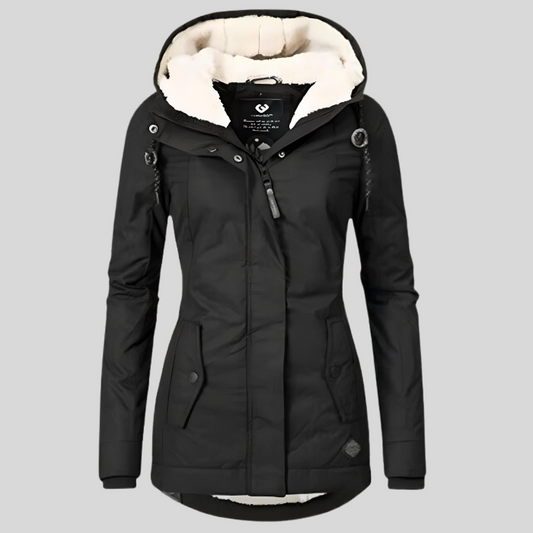 Out-Shine | Long Waterproof Winter Jacket with Hood & Lining