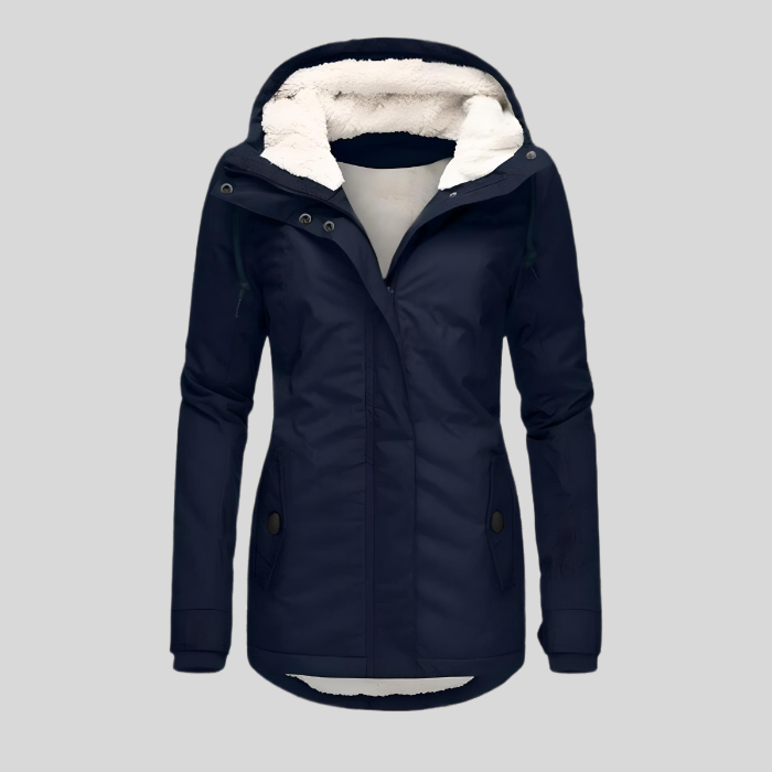 Out-Shine | Long Waterproof Winter Jacket with Hood & Lining