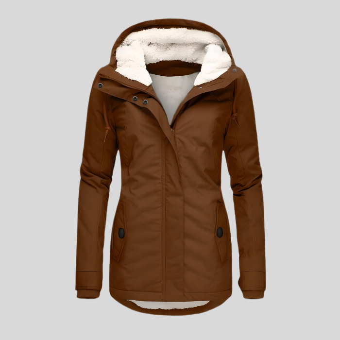 Out-Shine | Long Waterproof Winter Jacket with Hood & Lining