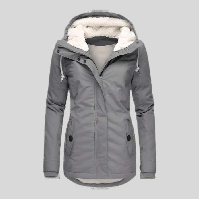 Out-Shine | Long Waterproof Winter Jacket with Hood & Lining